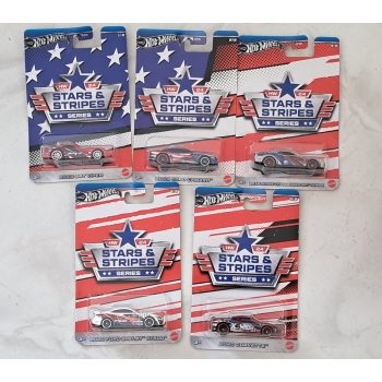 Hot Wheels 1:64 Zestaw Stars & Stripes 2024 - 5 szt